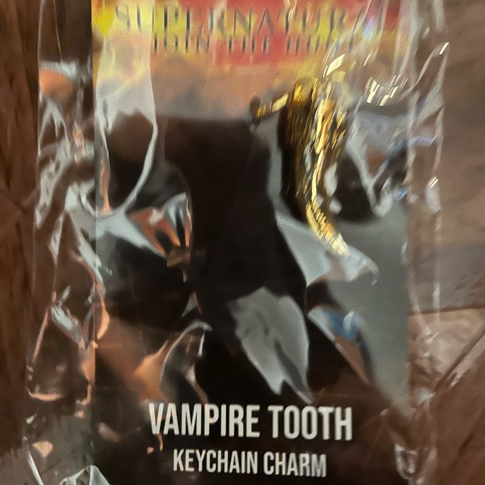 Vampire tooth keychain